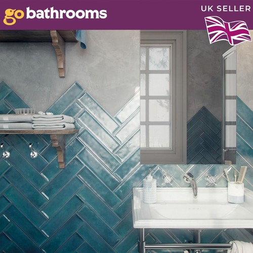 Pacifico blue brick - brick, gloss
