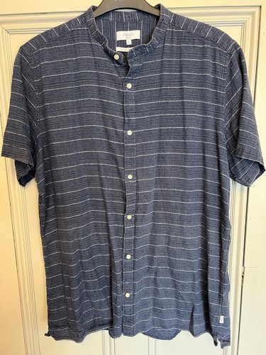 Next xxl navy linen blend - navy,