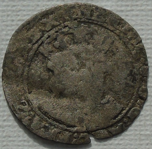Henry viii hammered silver - viii,