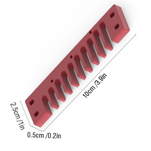 Aluminum alloy comb harmonica - alloy,
