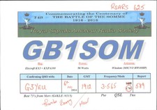 Ham Radio QSL/QSO GB1SOM G3YEU