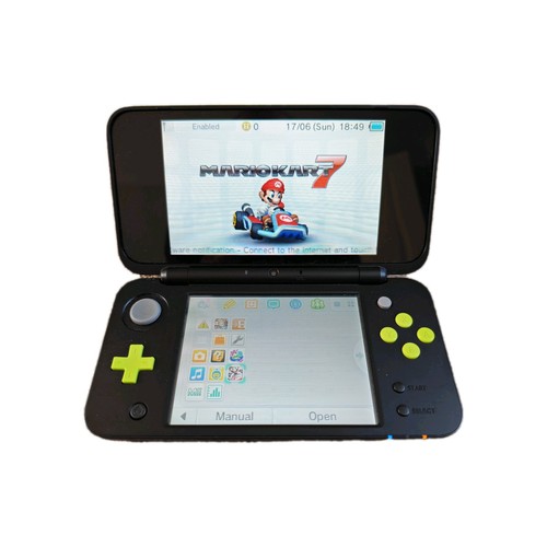 Nintendo 2ds black lime - black,