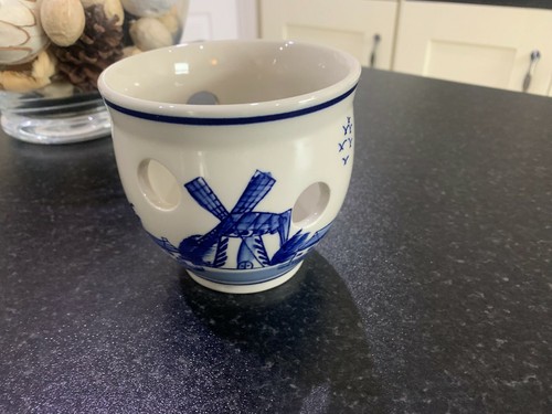 Vintage blue delft herb - blue,