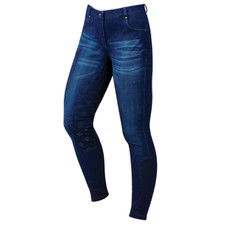 Dublin Shona Full Grip Silicone Print Denim Breeches
