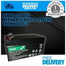 Lucas 12V 1.2AH (1.3AH) SLA