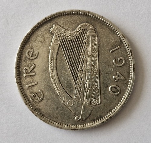 1940 irish half - half, silver