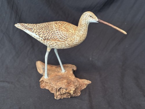 Curlew hand carved wooden - curlew,