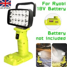 3inch LED Work Light Camping Lamp Outdoor Spotlight Torch  For Ryobi 18V Battery