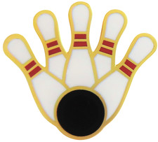 Ten-Pin Bowling Pin Badge