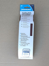 SILVERLINE 75MM X 533MM SANDING BELTS MIXED GRITS PACK OF 5