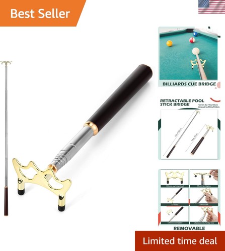 Wooden pool cue rest with - wooden,