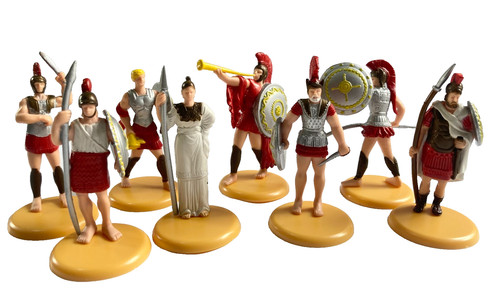 Vintage ancient greek warrior - vintage,
