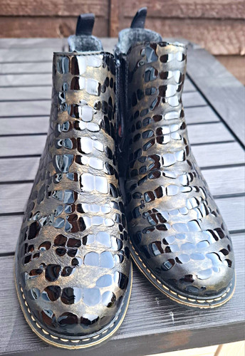 Rieker black and gold chelsea - and,