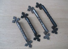 CAST IRON VINTAGE OLD STYLE GOTHIC CUPBOARD DOOR PULL HANDLES