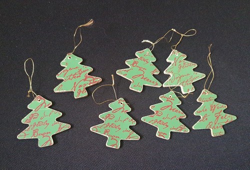 Double sided wooden christmas - double,