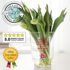 Personalised Flower vase Birthday wedding anniversary glass vase gift