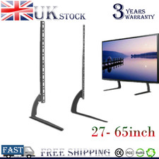 Universal Table Desk Pedestal TV Stand Screen Monitor Riser 27" to 65" LCD LED 