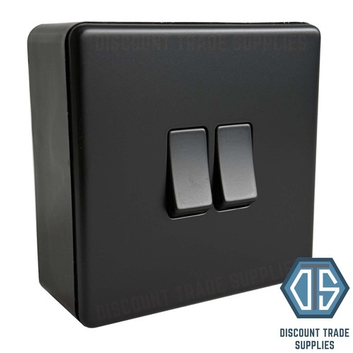 Matt black screwless - matt, switches