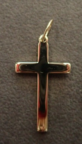 Cross pendant 9ct gold - pendant,