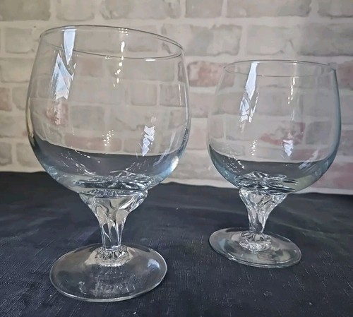 Two large brandy glasses - brandy,