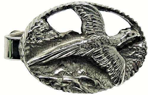 Pheasant tie clip vintage - tie,