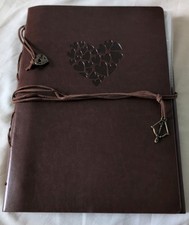 Scrapbook With Brown Faux