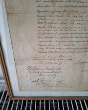 Antique Document 1847 Framed Apprenticeship Certificate Victorian  Child Labour 