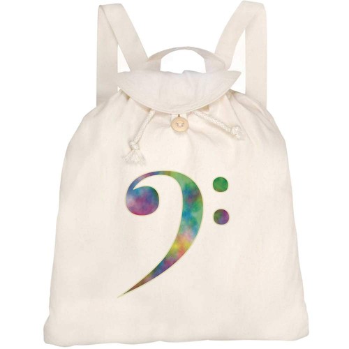 Tie dye bass music clef - bass, clef'