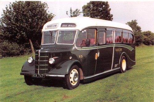 Modern postcards old buses - postcards,