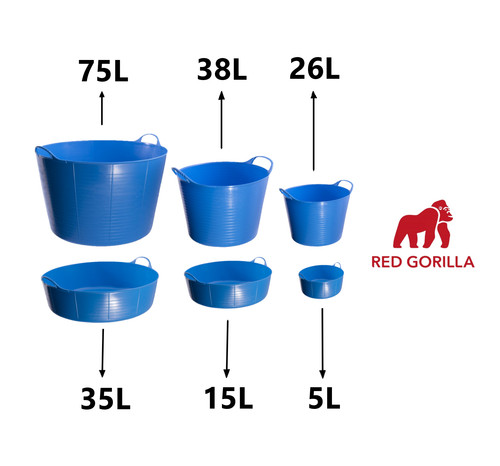 Blue gorilla tub trug - blue,