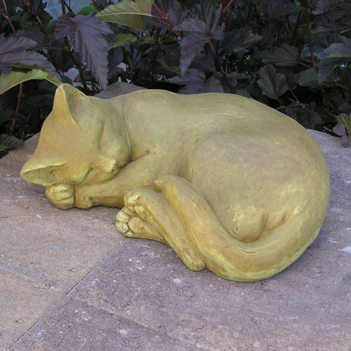 Cast stone cement large curled - large,