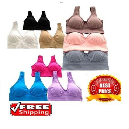 Womens ladies padded - womens, seamless
