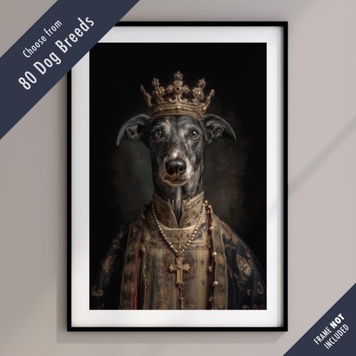 Royal dog portrait print - dog, –
