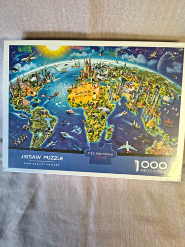 1000 piece map jigsaw puzzle - 1000,