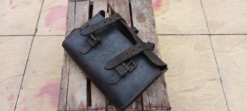 Antique leather bicycle tool - leather,