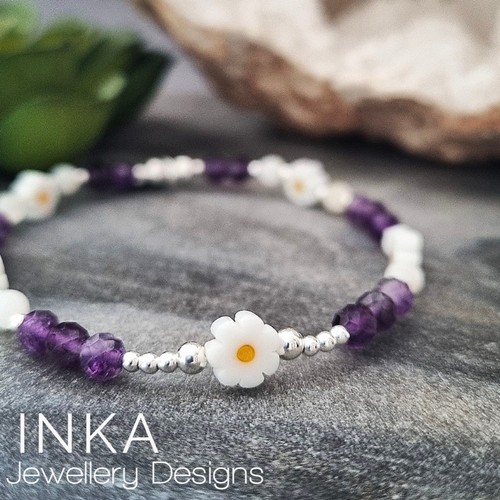Sterling silver amethyst 925 - silver,