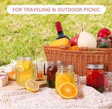 Mason Jars Handle Glass Mugs