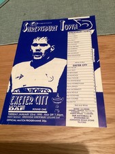 1989/90 Shrewsbury v Exeter City.  Leyland DAF 