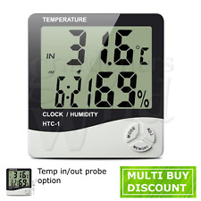THERMOMETER HYGROMETER indoor/outdoor humidity Digital Series min max HTC-1 HTC2
