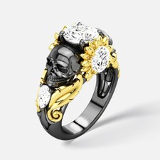 Antique Black Skull Engagement