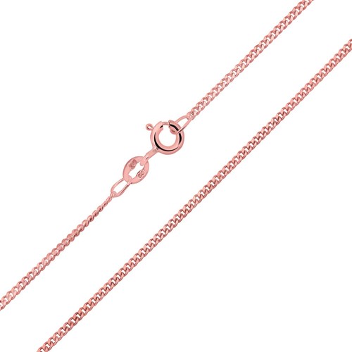 9ct rose gold curb - curb, chain