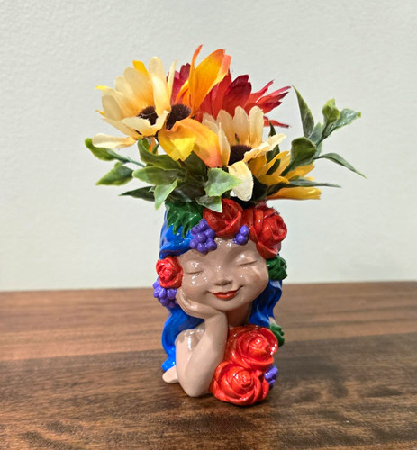 Plaster handmade girl - plaster,
