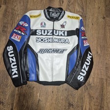 Rare leather suzuki motorbike - suzuki,