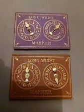 2 Antique Long Whist Markers Gaming / Games Compendium Part 