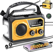 27000mAh Wind Up Radio Solar