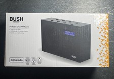 Bush Portable Compact DAB FM Radio LCD Display 8242303 Black (A-)