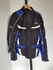 RST Motorcycle Jacket Mens Textile Jacket - Black / Blue Knox Armour Size Small