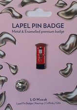 Red Royal Mail Post Box Lapel