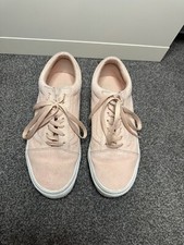 Custom VANS Old Skool Pink Suede Size 5