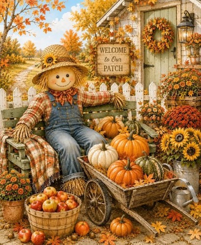 Autumn cross stitch - autumn,